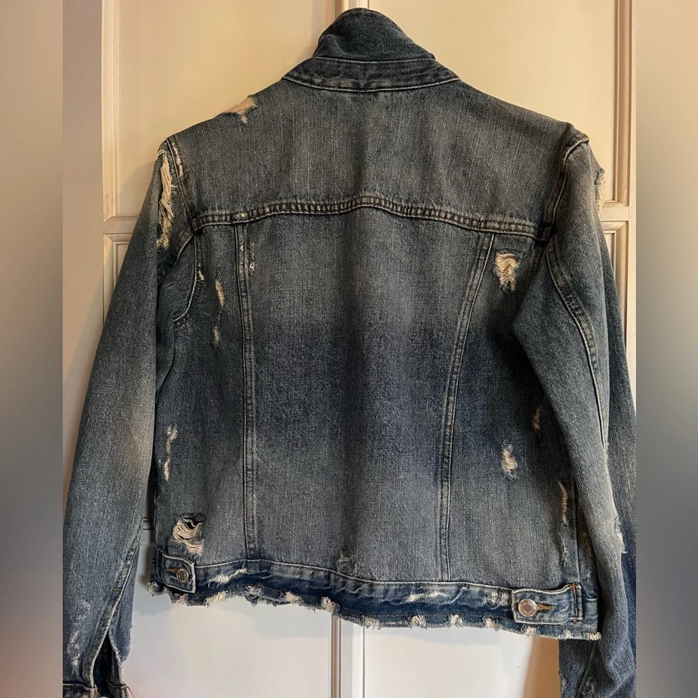 Womens denim, vintage look jacket - Picture 3 of 4